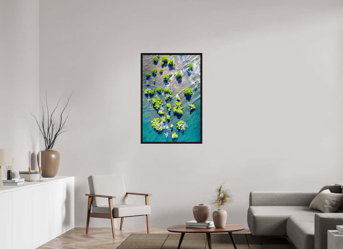 70 x 105 cm, Floater Frame Roots of the Tide