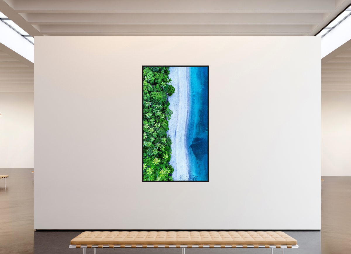 117 x 208 cm, Floater Frame Where Worlds Meet